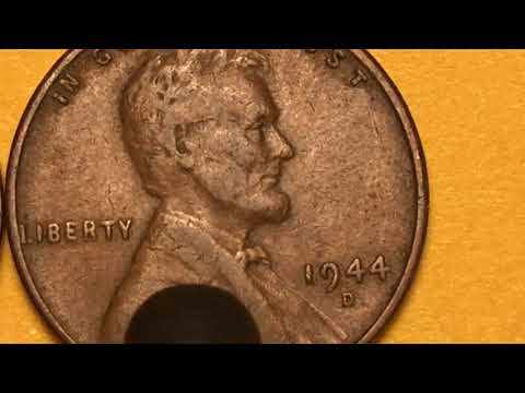 Six 1944 US Lincoln Pennies Worth Money - United States Wheat Penny