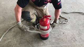 NFRS Recruit Training - Hauling A Extinguisher Aloft