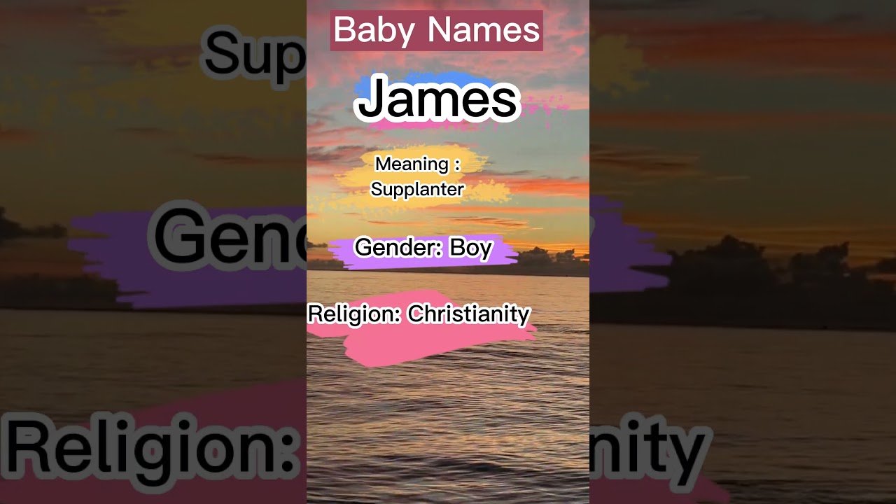 James Name Meaning and Origin #bestname #name #facts