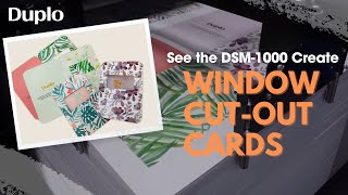 Custom Greeting Cards with the Duplo DSM-1000 B2 Platen Die Cutter