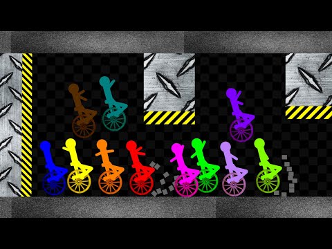 Unicycle Crush 4 - Survival Stickman Unicycle Race