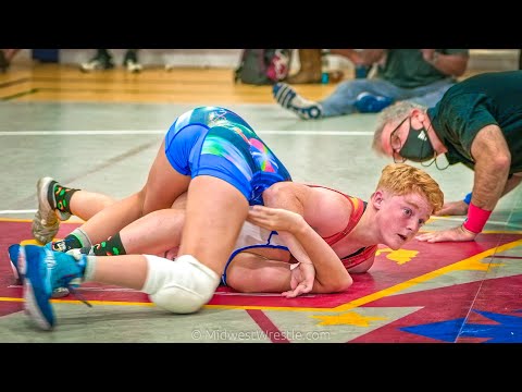 55 kg Girls Freestyle – Olivia Heft {B} Illinois Cornstars Black vs. Reagan Roxas {R} Jersey Girls