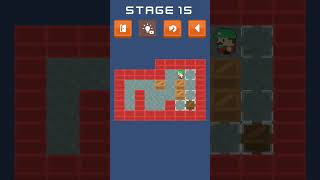 SOKOBAN PUSH PUZZLE stage 15😅 #games #gaming #shorts