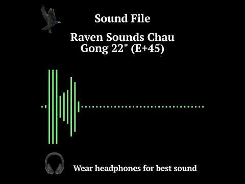22" (B2-5) Chau Gong by Raven Sounds, Handmade Traditional Bronze Gong, Free Mallet. image 2