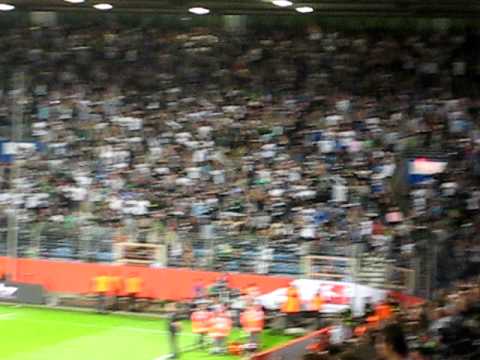 Relegation:Bochum-Gladbach, Pyroshow nach dem Spiel