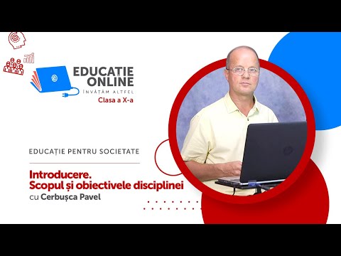 Educație pentru societate, Clasa a X-a, Introducere. Scopul și obiectivele disciplinei
