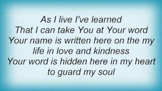 Avalon - Take You At Your Word Lyrics