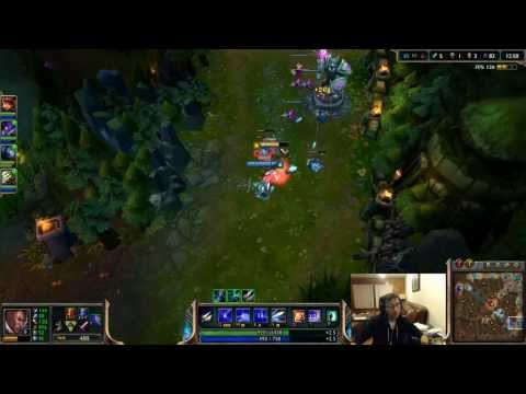 Chaox plays Lucian with Annie vs Jarvan IV Lee Sin bot lane