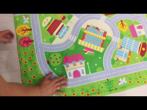 Детский развивающий 3D ковер ГОРОДОК с дорожками 86149