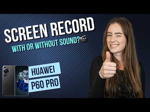 Huawei P60 Pro – How to screen record with sound • 📱 • 🎥 • 🎤 • | Tutorial