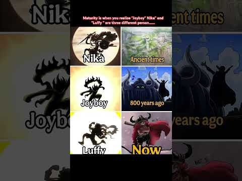 LUFFY, NIKA AND JOYBOY ARE THREE DIFFERENT PERSON FROM THEIR ERA EDIT..#onepiece #luffy #zoro #anime