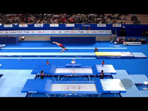 BURNETT Jason (CAN) M - 2019 Trampoline Worlds, Tokyo (JPN) - Qualification Trampoline R2