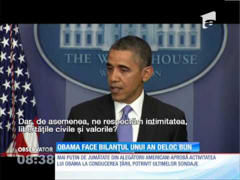 Barack Obama face bilanţul unui an deloc bun
