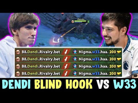 Dendi PUDGE vs w33 signature TA — HOOK PREDICTION