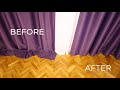 How to Hem Curtains with or WITHOUT sewing
