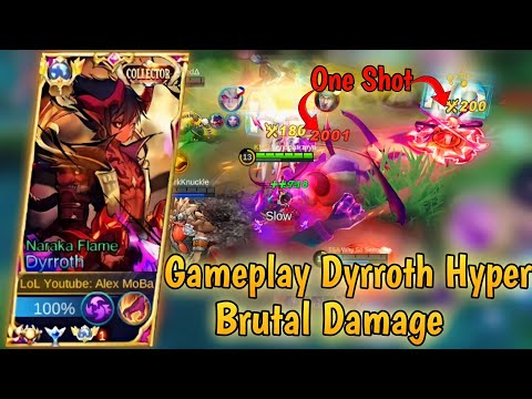 DYRROTH HYPER CARRY ONE SHOT 2 KILL - DYRROTH BEST BUILD 2023 - MLBB