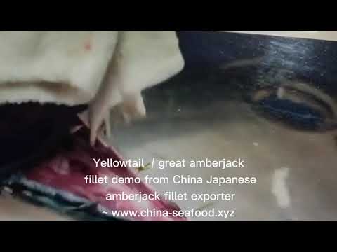 Demo for yellowtail amberjack fillet from China seafood factory,supplier and exporter.