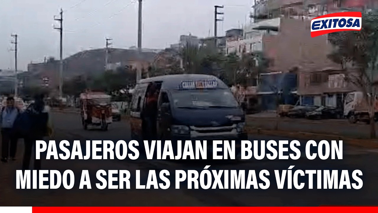 🔴🔵Pasajeros viajan en buses con miedo a ser las próximas víctimas: "No sabemos si volveremos a casa"