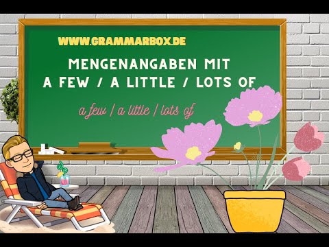 Grammarbox: Mengenangaben mit a few, a liitle, a couple of