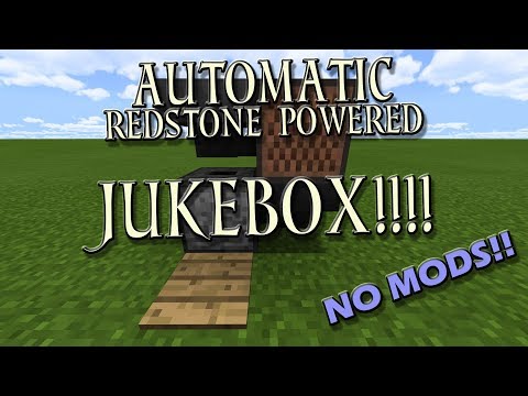 Klautos - Minecraft: Automatic Redstone Jukebox Tutorial - NO MODS!! - Bedrock Edition