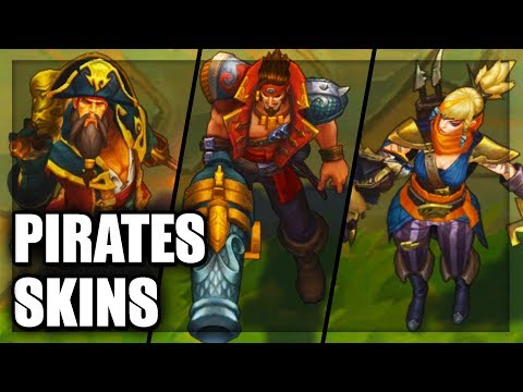 All Bilgewater Pirates Skins Spotlight (League of Legends)
