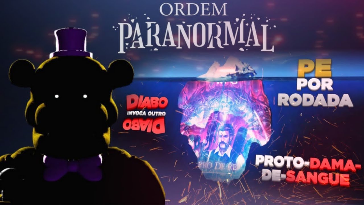 Iceberg de Ordem Paranormal RPG: livro de regras.