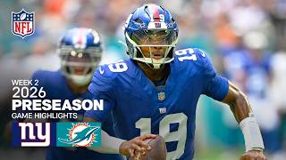 New York Giants vs. Miami Dolphins | 2026 Preseason Week 2