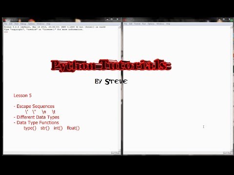 Python Tutorial V3 2 5 Lesson 5 2 Data Types