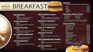 Cafe Mokuteki Digital Sign and Menu - EYECONIC.TV