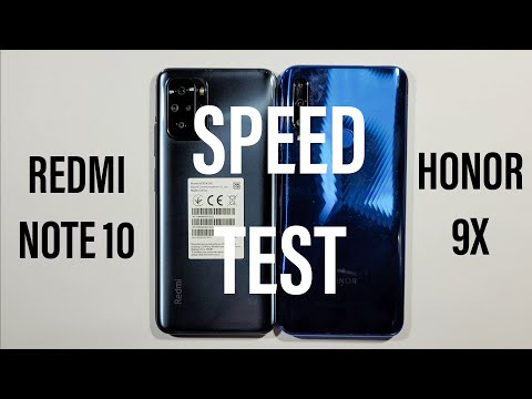 Xiaomi Redmi Note 10 vs Honor 9X Speed Test