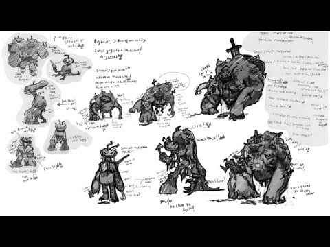 Monster Lab Ideation Thumbnails in Class At Proko With Scott Flanders