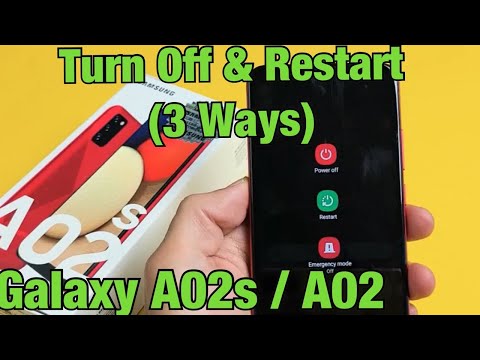 Galaxy A02s / A02: How to Restart or Turn Off (3 Ways)