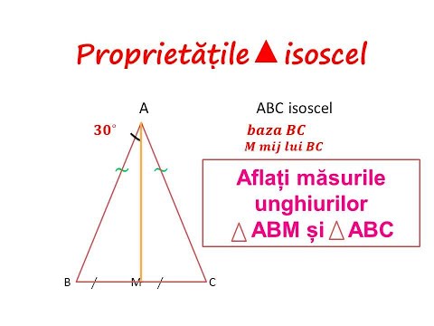 Proprietățile triunghiului isoscel (Problemă)-Cls VI-a #triunghi