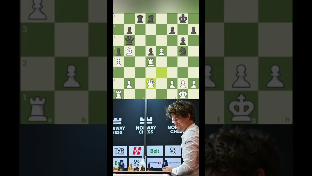 Magnus laughed to himself after his blunder 😂