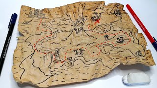 ART LESSON - TREASURE MAPS!