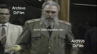Fidel Castro base naval con tropas Yanquis en Guantanamo 1991