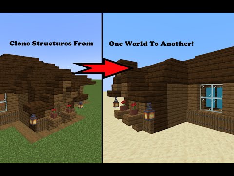 Minecraft 1.17: Clone Structures Across Worlds!