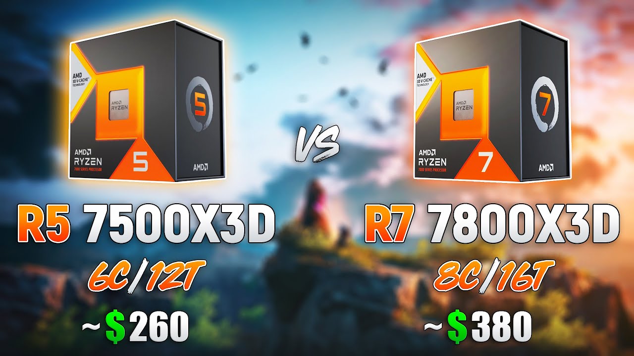 Ryzen 5 7500X3D : Best Budget Gaming CPU - Comparison with Ryzen 7 7800x3D