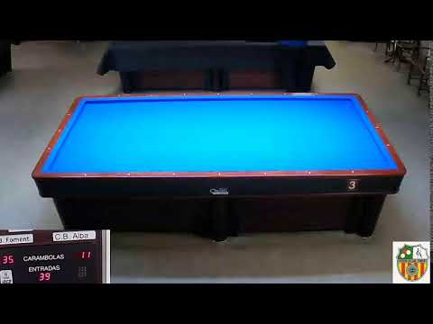 LLIGA CATALANA 3 BANDES 2ª. DIV  -  S.B. FOMENT MOLINS B  vs  C.B. ALBA