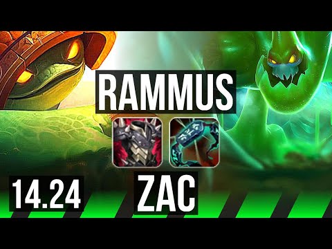 RAMMUS vs ZAC (JGL) | KR Diamond | 14.24