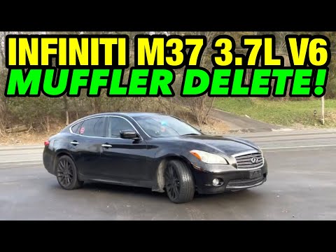 2011 INFINITI M37 3.7L V6 Dual Exhaust w/ MUFFLER DELETE!