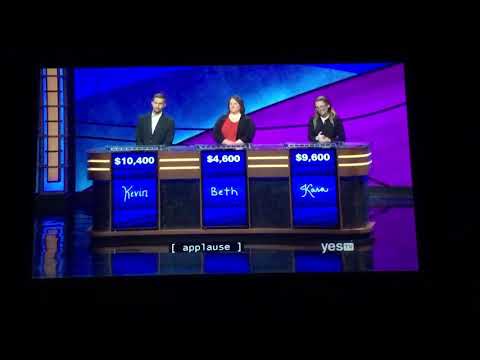 Double Jeopardy, Kevin Boettcher Day 4 - $6,000 WAGER on 2nd Daily Double (10/4/19)