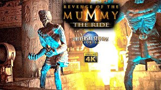 July 2024 Revenge of the Mummy Roller Coaster On Ride 4K POV Universal Studios Florida Orlando
