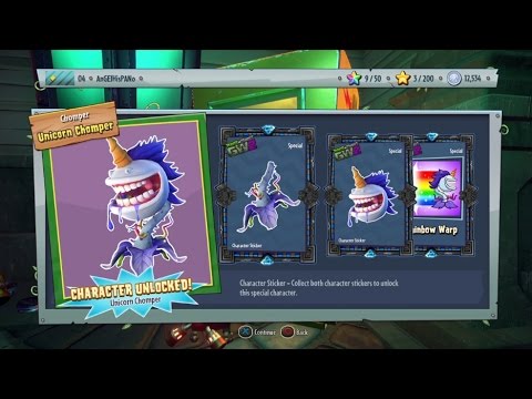 Plants VS Zombies GW2 - Unlocking Unicorn Chomper!