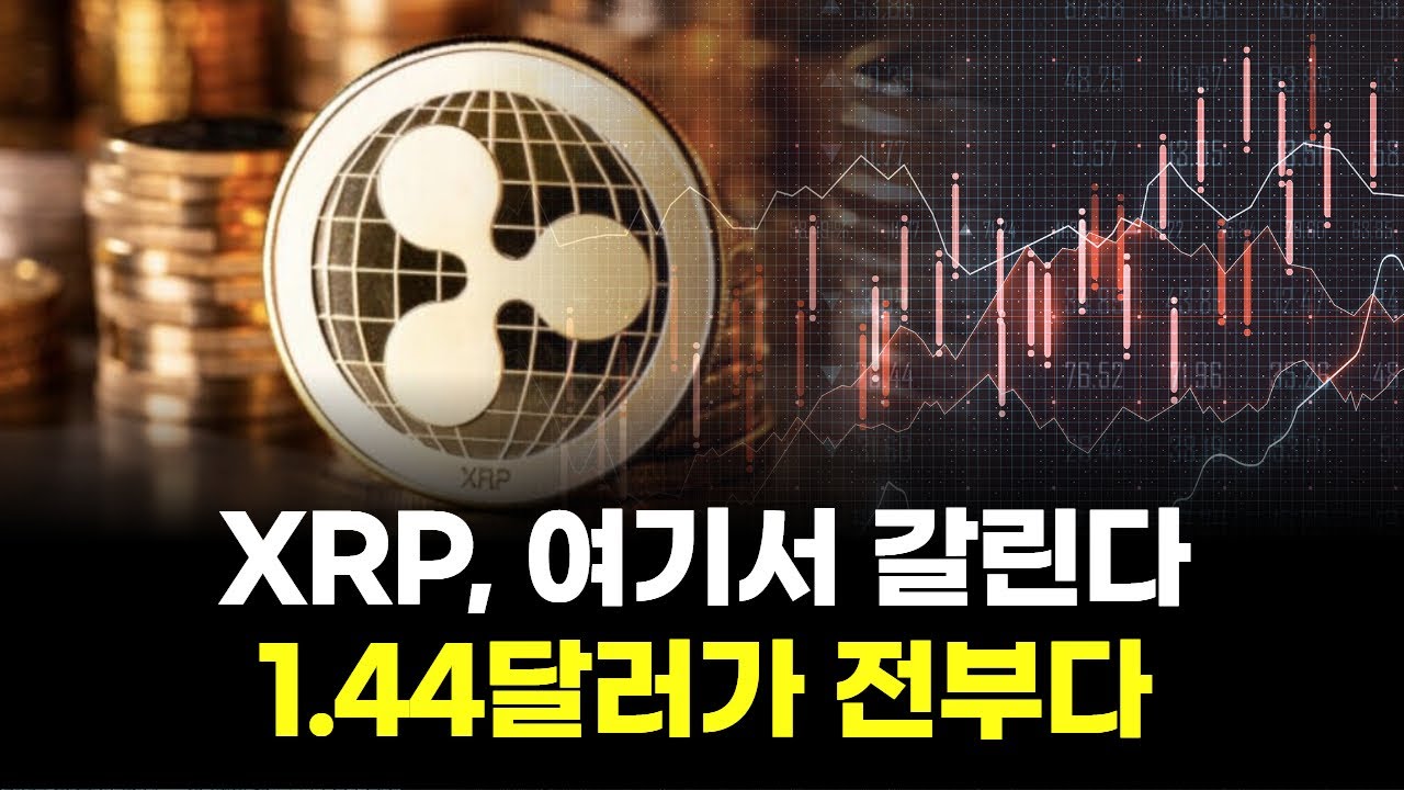 XRP, 여기서 갈린다… 1.44달러가 전부다