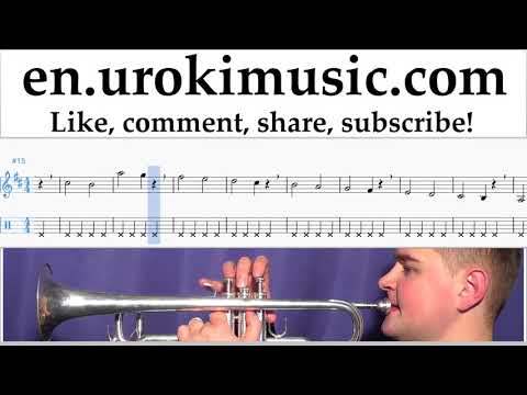 How to Play Trumpet Dua Lipa - New Rules Tabs Part#1 exercises, scales um-i352