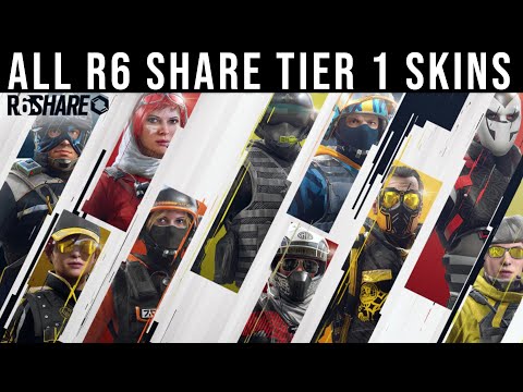 ALL TIER 1 R6 SHARE SKINS SHOWCASED | Rainbow Six Siege