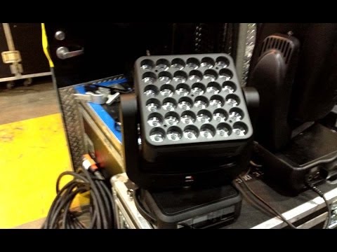 demo review of the ayrton magic panel moving led stage light