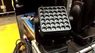 demo review of the ayrton magic panel moving led stage light