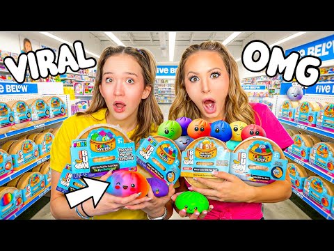 HUNTING FOR THE VIRAL SQUISHY DUMPLINGS AT FIVE BELOW 😱🤭 #viral #fivebelow #trending #satisfying 